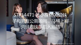 STP14471 娇小身材00后妹子和男友公厕啪啪，马桶上掰穴扶着扶手后入抽插