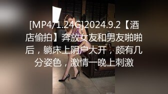 [MP4/1.24G]2024.9.2【酒店偷拍】奔放女友和男友啪啪后，躺床上阴户大开，颇有几分姿色，激情一晚上刺激