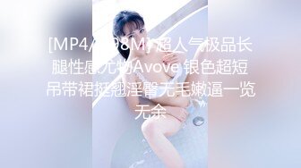 [MP4/ 298M] 超人气极品长腿性感尤物Avove 银色超短吊带裙挺翘淫臀无毛嫩逼一览无余