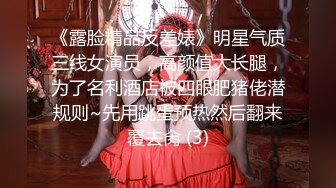 《露脸精品反差婊》明星气质三线女演员，高颜值大长腿，为了名利酒店被四眼肥猪佬潜规则~先用跳蛋预热然后翻来覆去肏 (3)