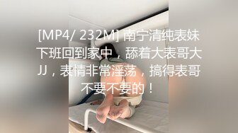 [MP4/ 232M] 南宁清纯表妹下班回到家中，舔着大表哥大JJ，表情非常淫荡，搞得表哥不要不要的！