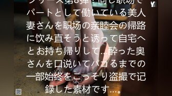 シリーズ第8弾！同じ职场でパートとして働いている美人妻さんを职场の亲睦会の帰路に饮み直そうと诱って自宅へとお持ち帰りして…酔った奥さんを口说いてパコるまでの一部始终をこっそり盗撮で记録した素材です…。