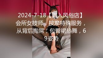 2024-7-18【潜入风俗店】会所女技师，按摩特殊服务，从背后掏屌，包臀裙热舞，69姿势